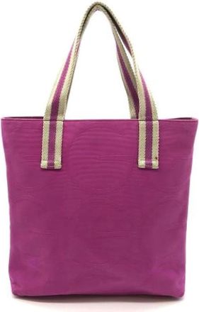 Gucci Vintage, unisex, Roze, ONE Size, Pre-owned Vintage Canvas Tote Bag