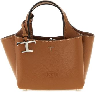 Tod's Brown T Timeless Mini Tote