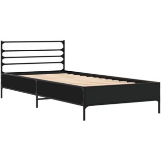 vidaXL Bed Frame without Mattress Black 90x200 cm Vidaxl