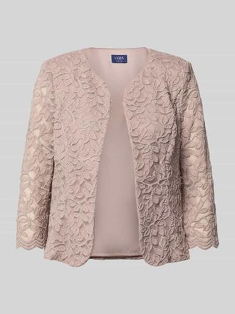 Vera Mont Blazer mit Spitze und 3/4-Arm in Taupe, Gr&ouml;&szlig;e 36