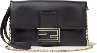 Fendi Cross Body Bags, female, Black, Size: ONE SIZE Mamma Baguette Pouch
