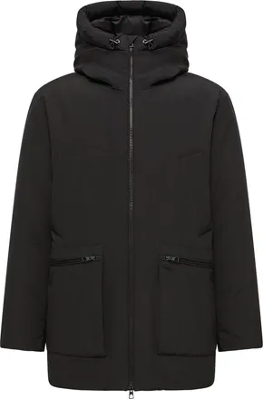 Moncler Moncler Aurino Hooded Mid-length Parka, Men, Black, Size: 0