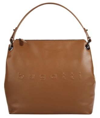 Bugatti Henkeltasche BUGATTI DAPHNE, Damen, Gr. B/H/T: 34cm x 29cm x 13cm onesize, braun (cognac), Leder, leicht gl&auml;nzend, unifarben, Taschen Henkeltasche, ec