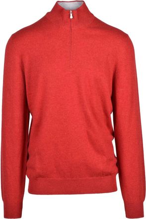Gran Sasso Zip Sweater - Red