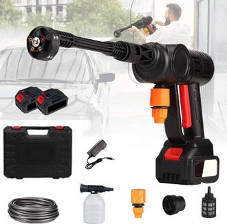 OEM Hidrolimpiadora Port&aacute;til A Bater&iacute;a - Hidrolimpiadora Port&aacute;til Con Bater&iacute;a De 21 V - 30 Bares - Para Coches, C&eacute;sped Y Piscinas (negra)