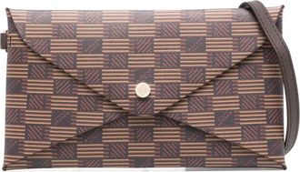 Moreau Clutch con motivo geometrico - Marrone
