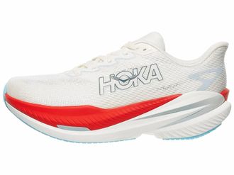 Hoka One One Mens Mach X 3 Sneakers In White/alabaster