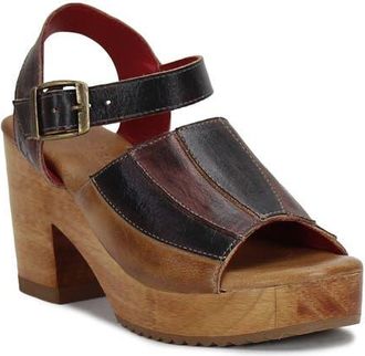 Bed Stü Jetsetter Wood Heel in Cold Brew Rustic at Nordstrom, Size 8.5