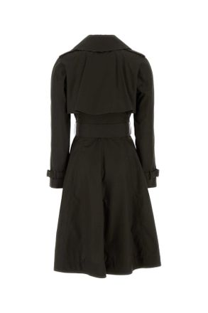 Burberry Double-Breasted Cotton Trench Coat - Brown