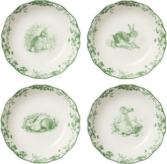 Certified International Set Of 4 Le Jardin Assorted Soup Bowls