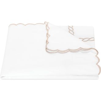 Matouk Classic Chain Scallop Duvet Cover in Dune at Nordstrom, Size Full