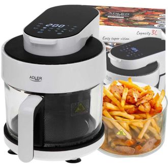 Adler Europe Air Fryer - Horno Con Cuenco De Cristal 3l - Adler