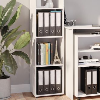 Vicco Separador De Ambientes Ludus, Blanco, 142.5 X 36.2 Cm Con 2 Cajas Plegables Opt.3