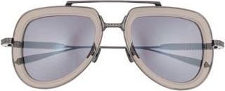 Valentino 50mm Aviator Sunglasses in Black/Grey at Nordstrom Rack