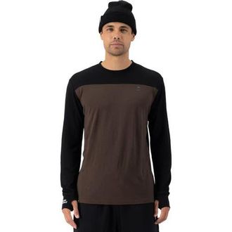 Mons Royale Yotei Tech Long-Sleeve Top - Mens in Cedar/black at Nordstrom, Size Medium