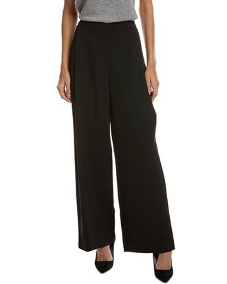 Kenneth Cole Luxe Twill Side Pleat Wide Leg Pant