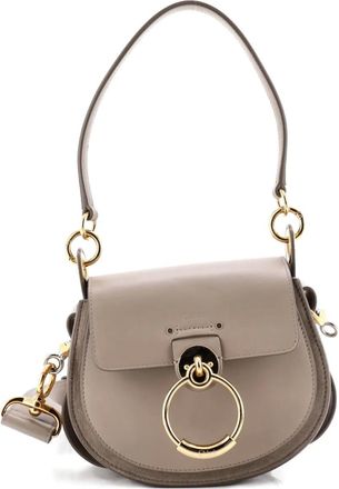 Chlo&eacute; Tess Bag Leather Small shoulder bag - Grigio