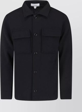 Lardini relaxed fit jacket front pockets