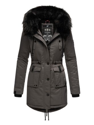 Navahoo Dames Winterjas Luluna-Princess - Warm, Stijlvol & Met Teddyvoering en Kunstbontkraag