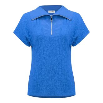 Joseph Ribkoff Dames, Blouses & Shirts, Blauw, Maat: 2XL