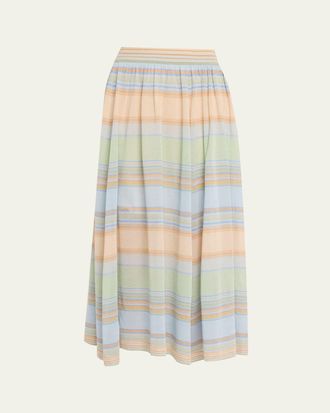 Zimmermann Indra Stripe Circle Skirt