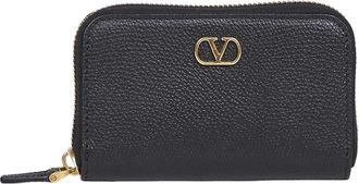 Valentino Garavani Zip Wallet - Dames - Portefeuilles - Zwart - ONE Size - Leer - Accessoires