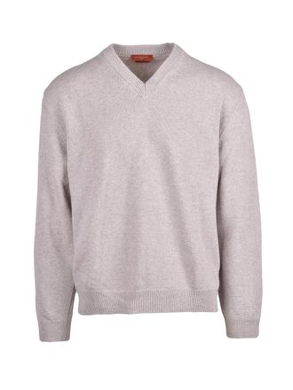 Daniele Fiesoli V-Neck Pullover In Extrafine Merino Wool And Cashmere Fusion