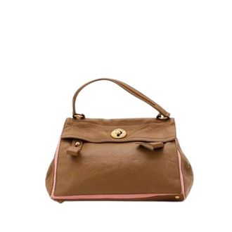 Saint Laurent Pre-owned Handbags, female, Brown, Size: ONE SIZE Pre-owned Le Muse Handbag
