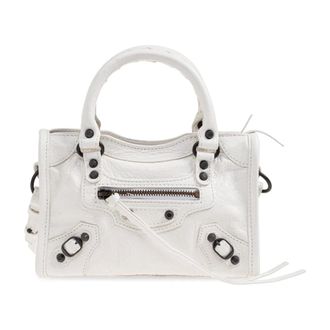 Balenciaga Handbags, female, White, Size: ONE SIZE Le City Nano