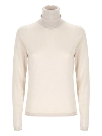 Lorena Antoniazzi turtleneck sweater - women - Cashmere/Silk/Viscose/Polyester - 42 - Neutrals
