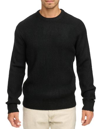 Indicode Rundhalspullover INDICODE INBertram O-neck, Herren, Gr. XXL, schwarz, Strick, Obermaterial: 58% Polyacryl, 32% Polyester, 7% Wolle, 3% Elasthan, unifa