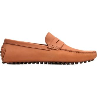 Carlos By Carlos Santana Ritchie Penny Loafer in Peach Nubuck at Nordstrom, Size 7.5