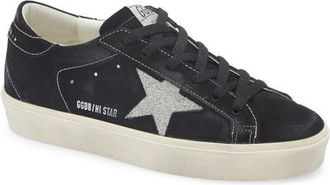Golden Goose Hi Star Sneaker in Black/Silver at Nordstrom, Size 10Us