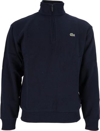 Lacoste Half-zip Sweatshirt - Heren - Vesten met rits - Blauw - XL - Katoen - Hoodies & sweatvesten