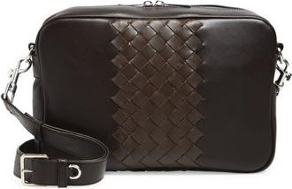 Bottega Veneta Smooth & Intrecciato Leather Camera Crossbody Bag in 2104 Fondant/old Wood-Sil at Nordstrom