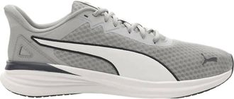 Puma Mens Lace Up Athletic Tennis Shoes In Gray Mesh Navy
