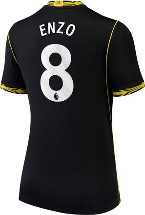 Nike Enzo Fern&aacute;ndez Chelsea 2026/27 Stadium Away Nike Womens Dri-FIT Soccer Jersey in Black | NN204415162-CFC