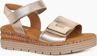 Gabor Womens Shout Womens Wedge Heel Sandals - Brown - Size: 2.5