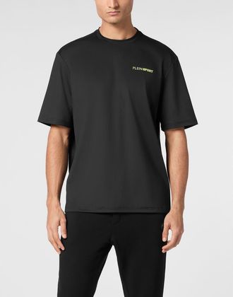 Plein Sport Micro Rib T-Shirt Round Neck Ss Men in Black at Nordstrom, Size Xxx-Large