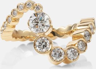 Sophie Bille Brahe Grand Ensemble Ocean 18kt gold ring with diamonds