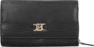 Laura Biagiotti Compacte Portemonnee van Leer - Dames - Portefeuilles - Zwart - ONE Size - Leer - Accessoires