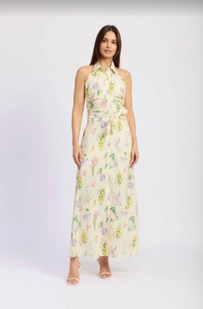 En Saison Bowen Midi Dress In Butter Yellow