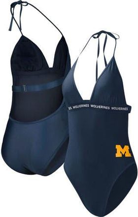 G-III 4Her by Carl Banks Womens G-III 4Her by Carl Banks Navy Michigan Wolverines Full Count One-Piece Swimsuit at Nordstrom, Size Small