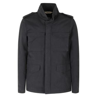 Aspesi Mini Field Jacket - Heren - Jassen - Zwart - Maat: XL Katoen