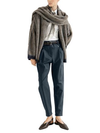Brunello Cucinelli Baggy Pull-On Joggers - Grey