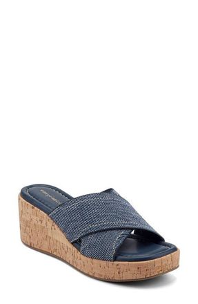 Easy Spirit Fawn Wedge Slide Sandal - Wide Width Available in Dbl01 at Nordstrom, Size 9.5
