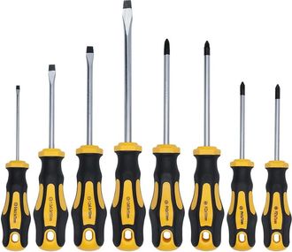 OEM Juego De 8 Destornilladores Magn&eacute;ticos, Juego De Destornilladores Magn&eacute;ticos Con Puntas Phillips/planas/pozidriv/para Tornillos Ph, Pz Y Sl, Mangos Er
