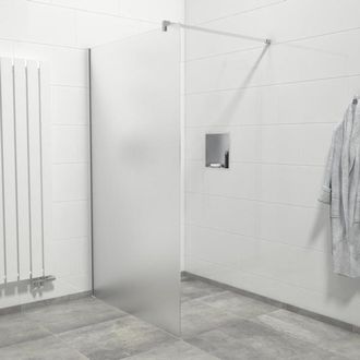 Saniclass Bellini Inloopdouche - 140x200cm - mat glas - chroom