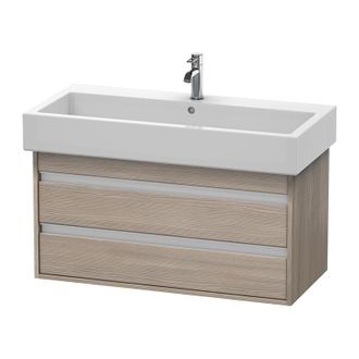 Duravit Duravit Ketho Neceser De Pared 6638, 2 Cajones, 950mm, Para Vero, Color (frente/cuerpo): Decoraci&oacute;n Pino Plata - Kt663803131