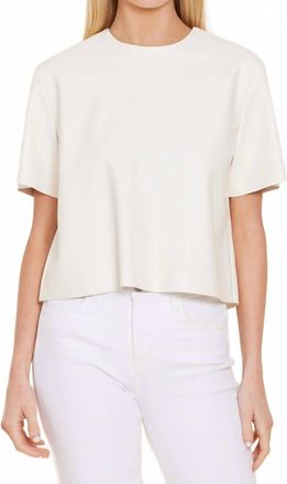 Dolce Cabo Ainsley Short Sleeve Top In Cream